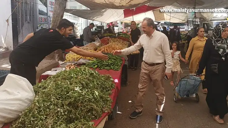 Başkan Kılınç, pazar esnafını ziyaret etti