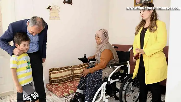 Başkan Kılınç'tan bedensel engelli kadına bayram hediyesi