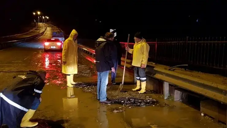 Başkan Kılınç'tan yağış denetimi