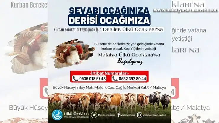 Başkan Şengönül: Sevabı Ocağınıza, Derisi Ocağımıza