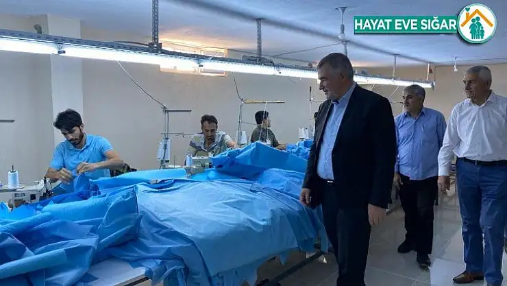 Başkan Turanlı tekstil atölyelerini ziyaret etti