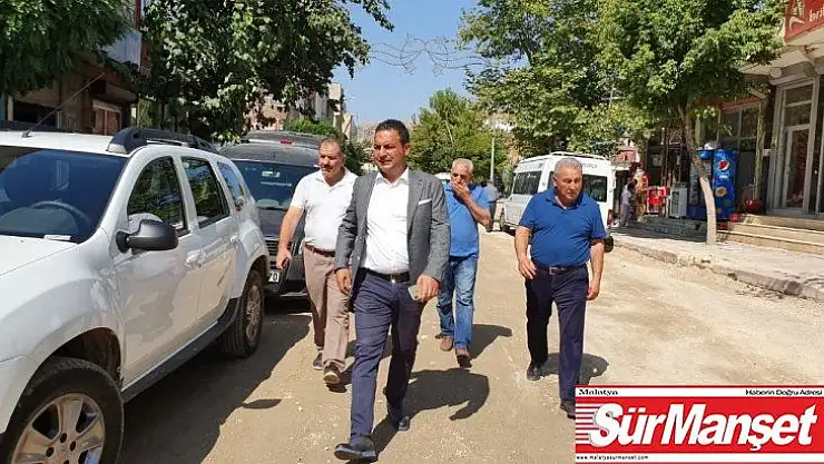 Başkan Yıldırım, yol yapım çalışmalarını inceledi