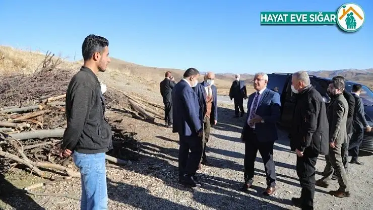 Başkanlar deprem bölgesinde inceleme yaptı