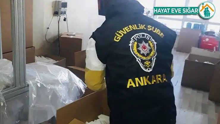 Başkent'te 30 bin kaçak maske ele geçirildi