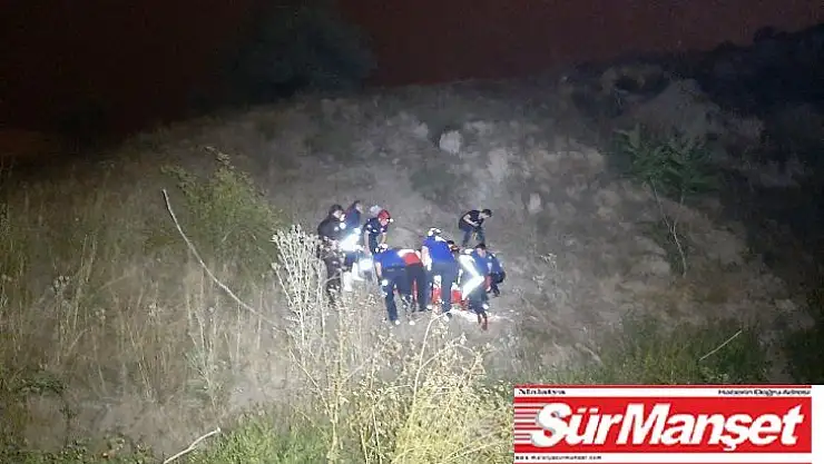 Başkent'te 50 metreden dereye düşen kişi iki saatlik çalışmayla kurtarıldı