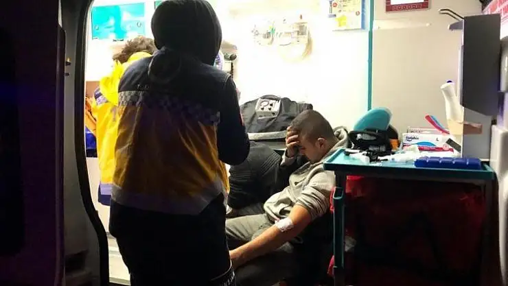 Başkent'te çıkan yangında kardeşini son anda kurtardı