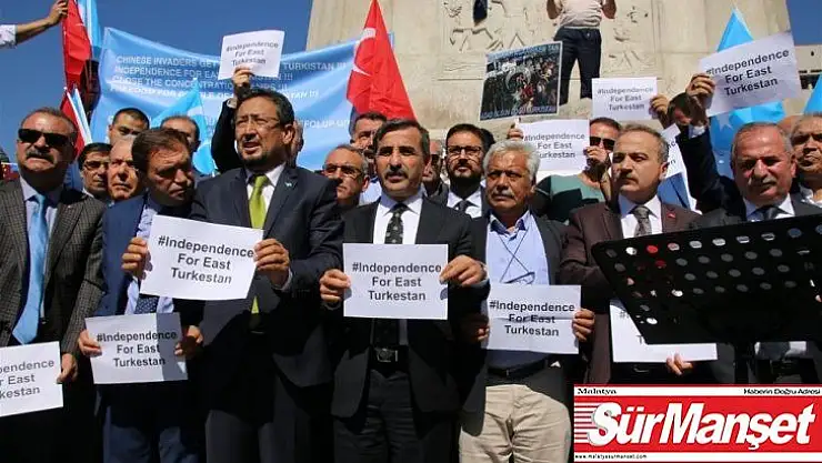 Başkent'te Çin yönetimi protesto edildi