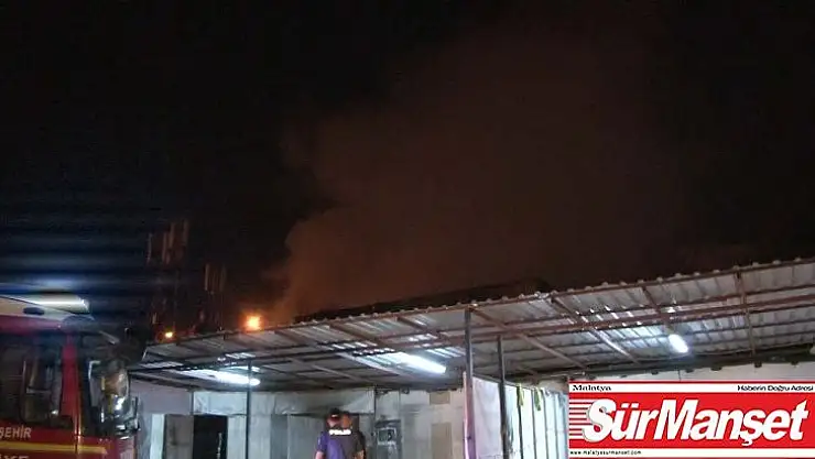 Başkent'te iş yeri yangını