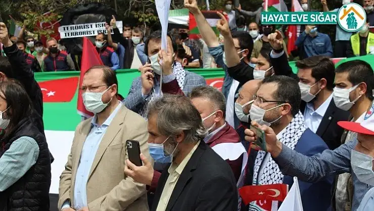 Başkent'te sendikalardan ve STK'lardan İsrail'e tepki