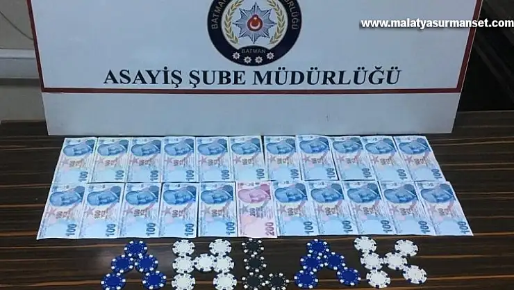 Batman'da kumar oynatanlara şok baskın