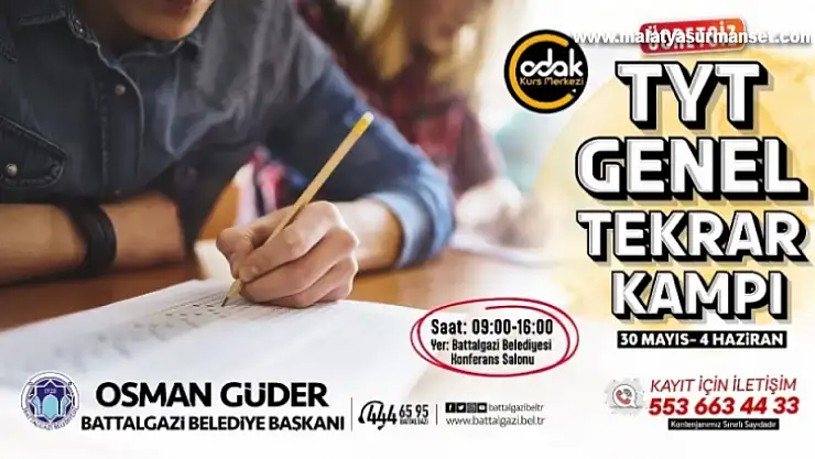 Battalgazi Belediyesi'nden Depremzede Öğrencilere Sınav Desteği