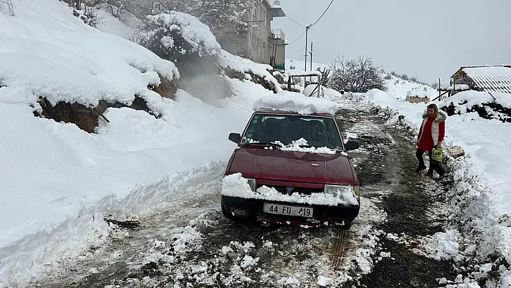 Battalgazi Belediyesi'nden Zor Kış Şartlarında Örnek Çalışma