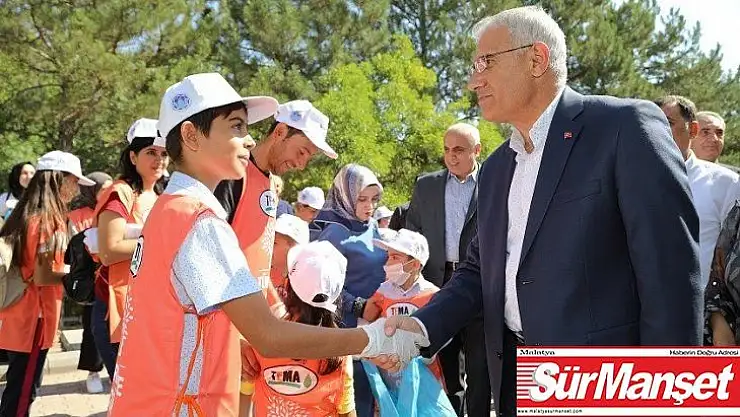 Battalgazi'de 169 ülke ile birlikte aynı zamanda çevre temizliği yapıldı