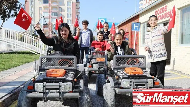 Battalgazi trafik parkı özel çocuklarla şenlendi
