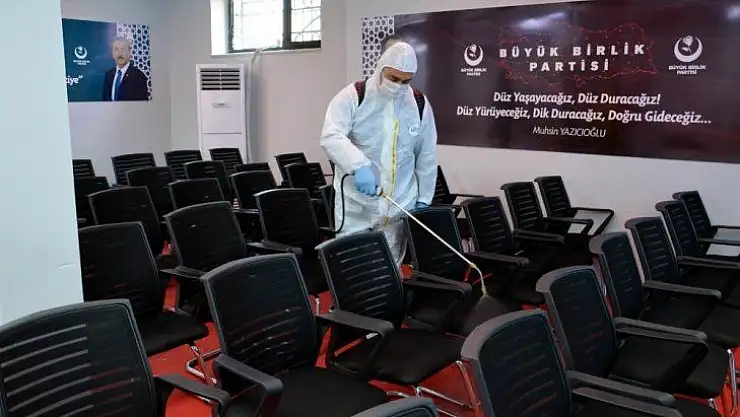 BBP Genel Merkezi korona virüse karşı dezenfekte edildi