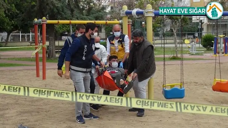 Bebeğini kaçırıp boğazına bıçak dayadı, vurularak yakalandı