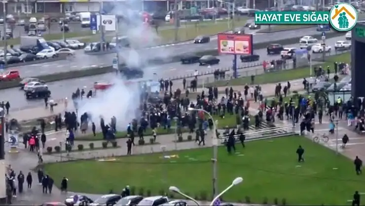 Belarus'taki hükümet karşıtı protestolarda 80 kişi gözaltına alındı