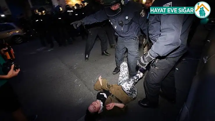 Berlin'deki izinsiz gösterilerde 50 kişi gözaltına alındı