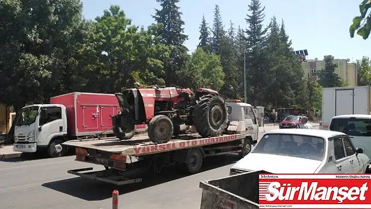 Besni'de traktör devrildi: 2 yaralı