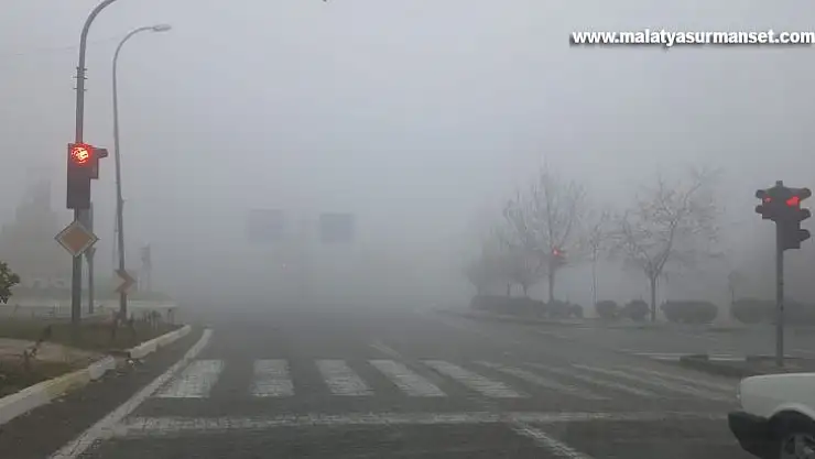 Besni'de yoğun sis etkili oluyor