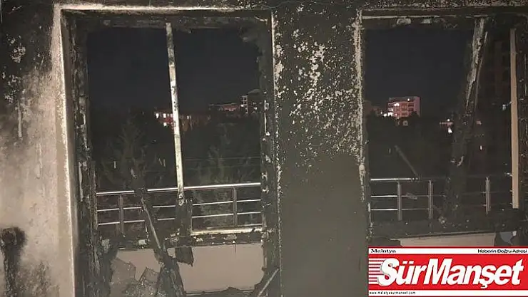 Binada çıkan yangın korkuttu