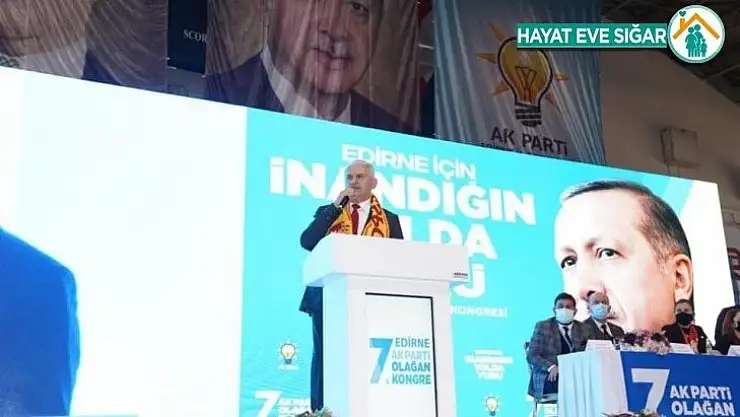 Binali Yıldırım Edirne'de