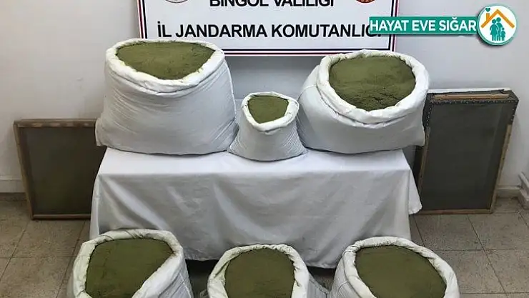Bingöl'de uyuşturucuya darbe:  101 kilo toz esrar, 2 bin kök kenevir ele geçirildi