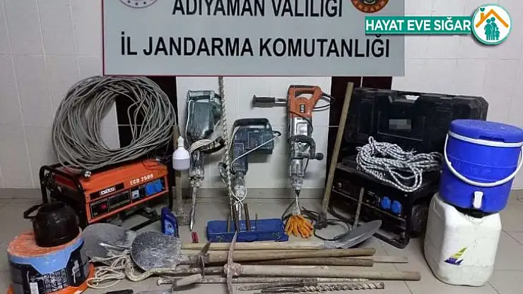 Birinci derece sit alanında kaçak kazı operasyonu: 7 gözaltı