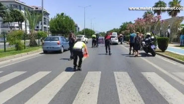 Bisikletle yaya geçidinden geçerken aracın çarptığı Alman hayatını kaybetti
