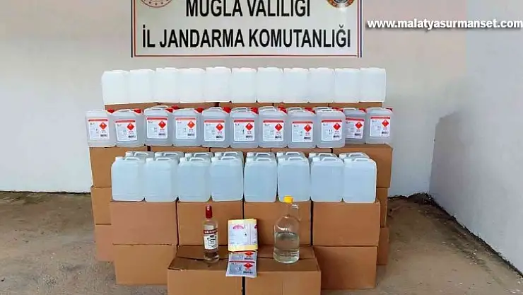 Bodrum'da 1080 litre etil alkol ele geçirildi