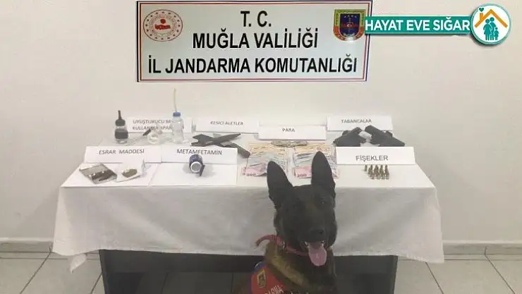 Bodrum'da uyuşturucu ve silah ele geçirildi