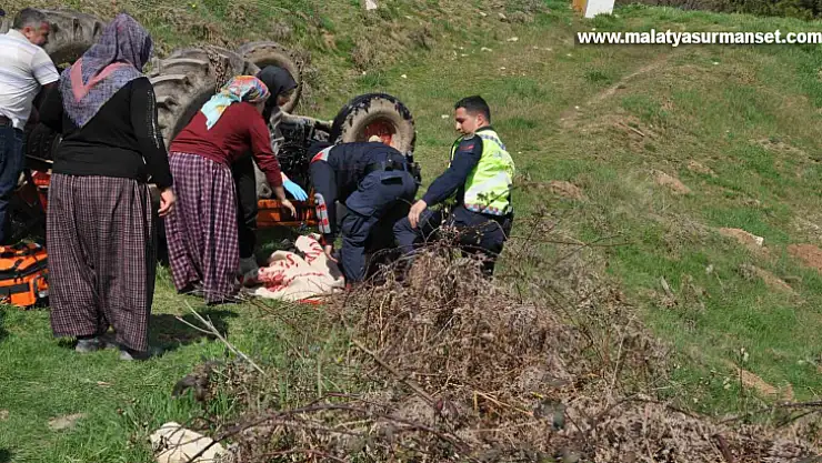 Traktör devrildi: Dede öldü, torunu yaralandı