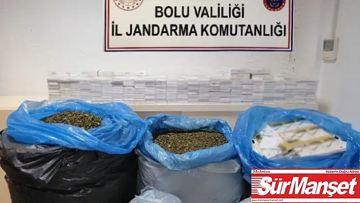 Bolu'da kaçak çay ve sigara operasyonu: 16 gözaltı