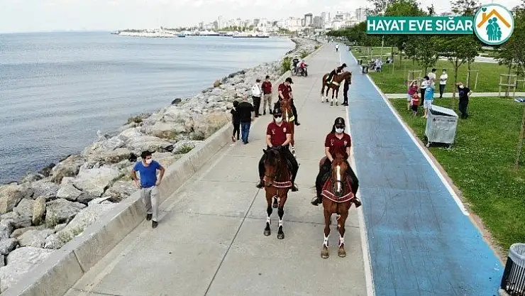 Bostancı Sahili atlı devriyeye emanet