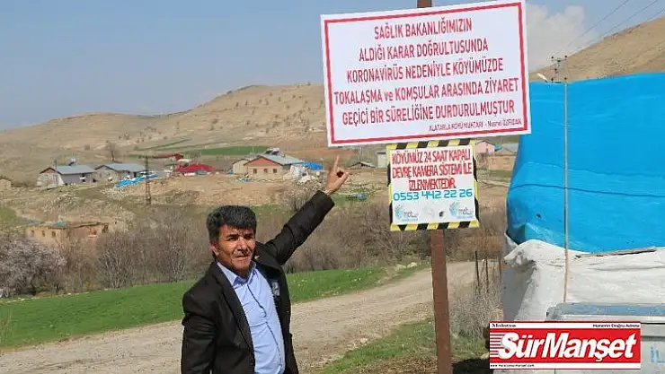 Bu köyde tokalaşma ve komşu ziyareti durduruldu