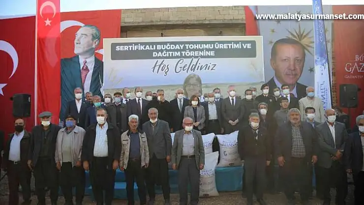 Büyükşehir, Araban çiftçisine 200 ton sertifikalı buğday tohumu dağıttı