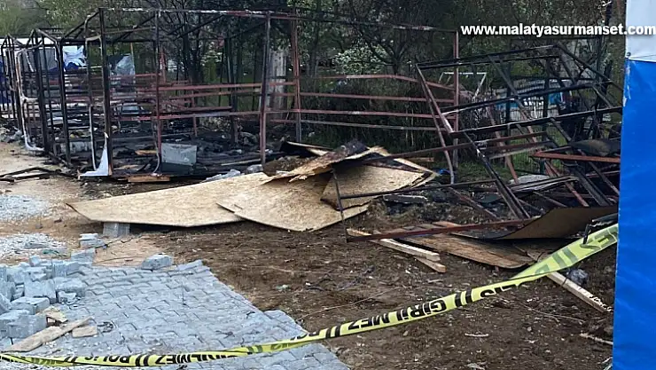 Çadır kentteki yangında 2 aylık bebek hayatını kaybetti