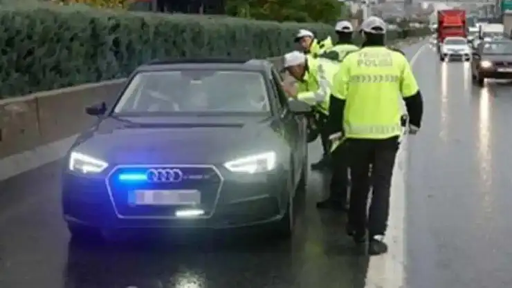Çakarlı araçla kaçan sürücüye rekor ceza