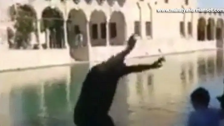 Canlı yayın yaparken Balıklıgöl'e düştü