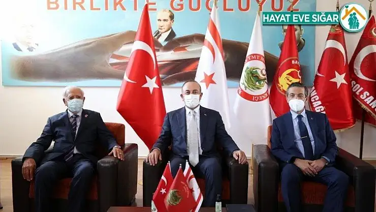 Çavuşoğlu, Türk Mukavemet Teşkilatı Mücahitler Derneği temsilcileriyle bir araya geldi