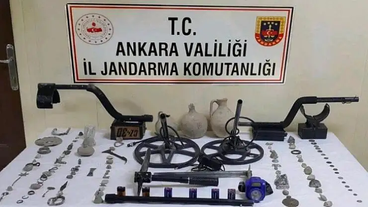 Çayırhan'da tarihi eser kaçakçılığı