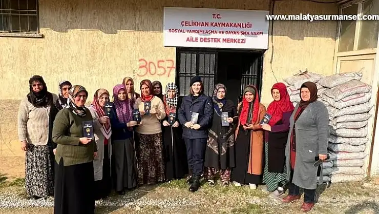 Çelikhan'da kadınlara KADES'in tanıtımı yapıldı