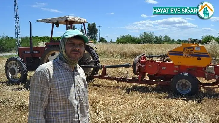 Çiftçilerin tarlada bayram mesaisi