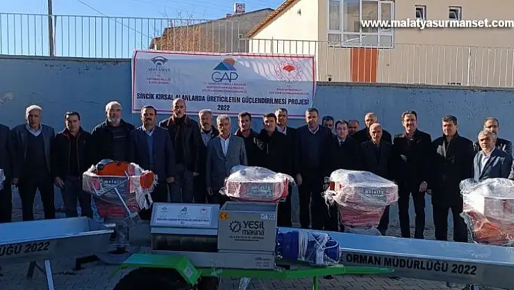Çiftçiye ekipman desteği sağlandı
