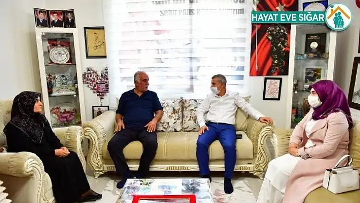 Çınar'dan şehit ailelerine bayram ziyareti