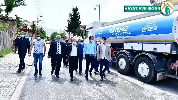 Çınar, temizlik hizmetlerini inceledi