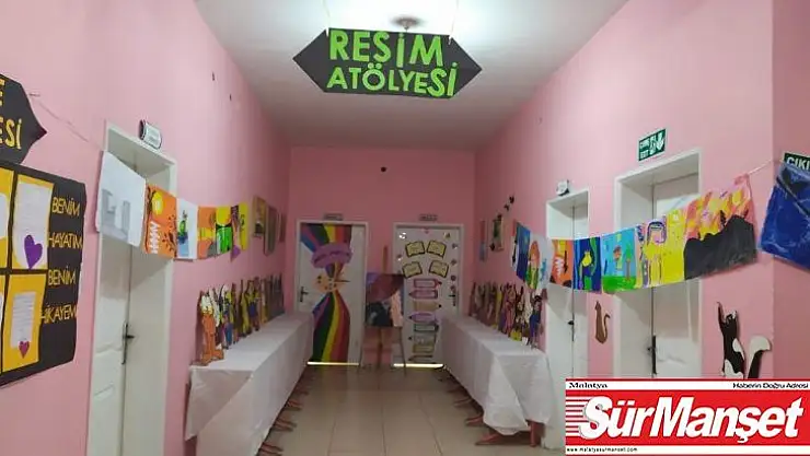 Çocukların hayal gücü resimlere yansıdı