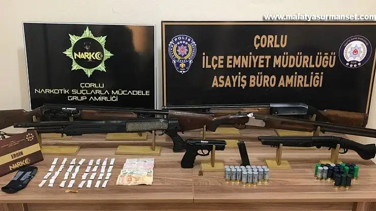 Çorlu'da 250 polis ile uyuşturucu operasyonu