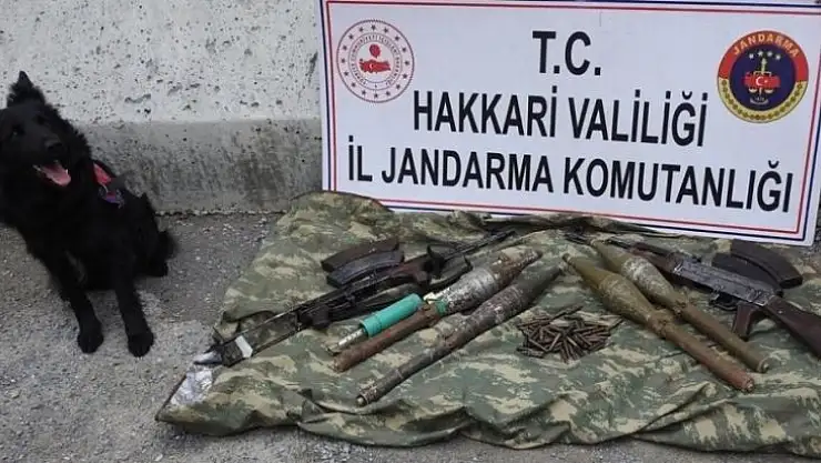 Çukurca'da silah ve mühimmat ele geçirildi