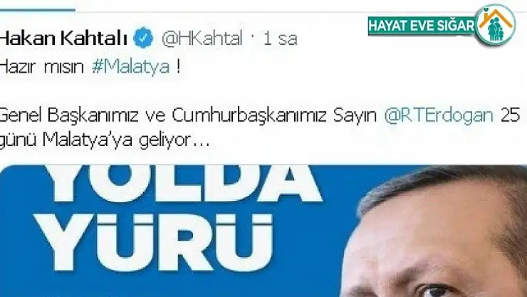 Cumhurbaşkanı Erdoğan 25 Ekim'de Malatya'da